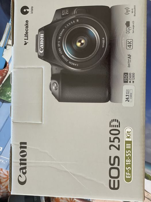 Cãmera fotografica Canon 250D + extras
