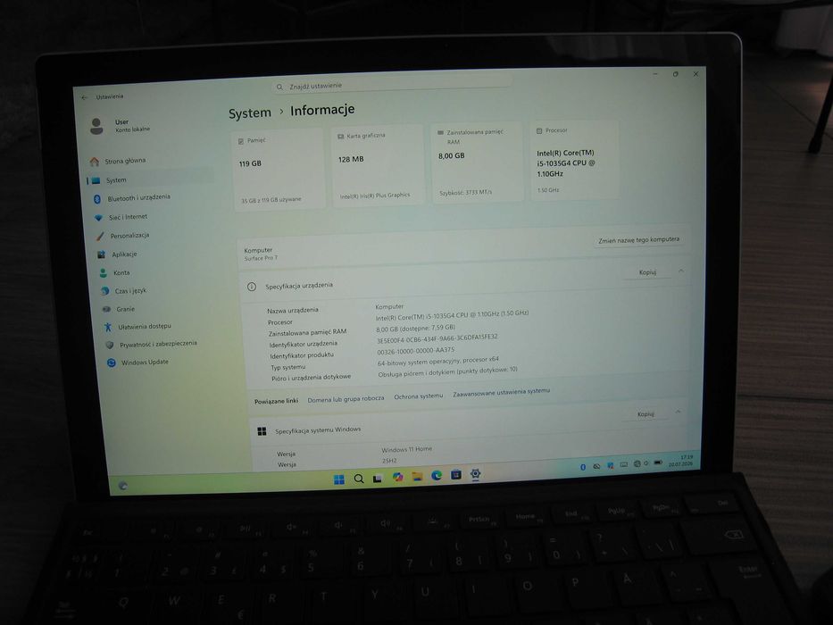 Microsoft Surface Pro 7