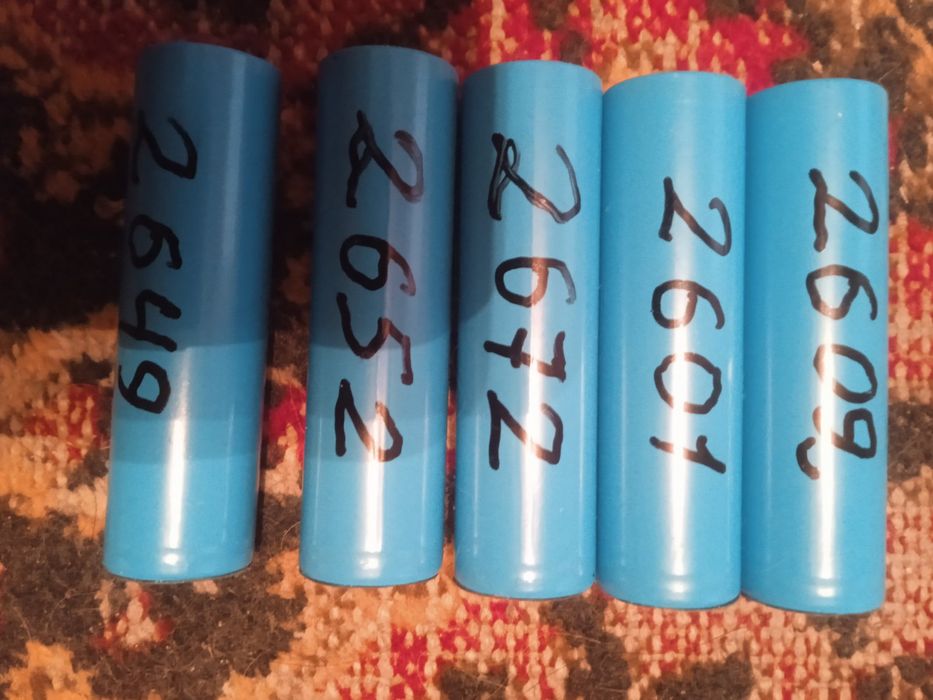 Акамулятори 18650 тестовані 2600
