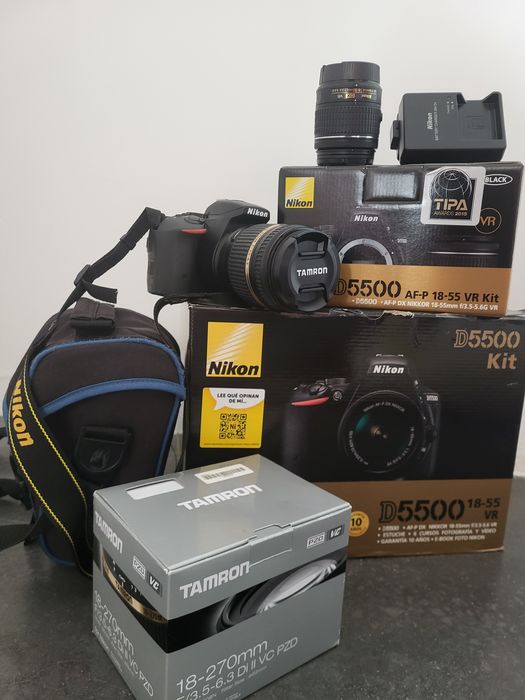 Nikon D5500 + objetiva Tamron 18 - 270mm