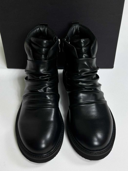 Черевики козаки чорні ботинки черные казаки Indie sleaze Hedi Slimane