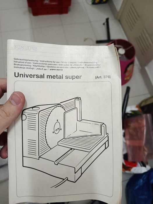 Fiambreira Elétrica Krups Universal Metal Super (Art. 376) – Com Manual
