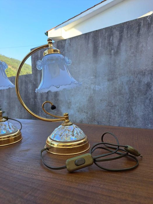 Candeeiro mesa cabeceira (2x)