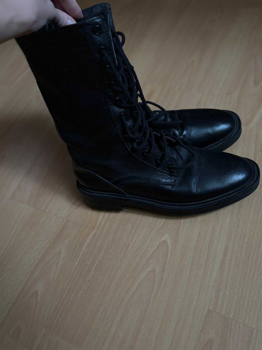 Buty/ kozaki czarne "Zara"