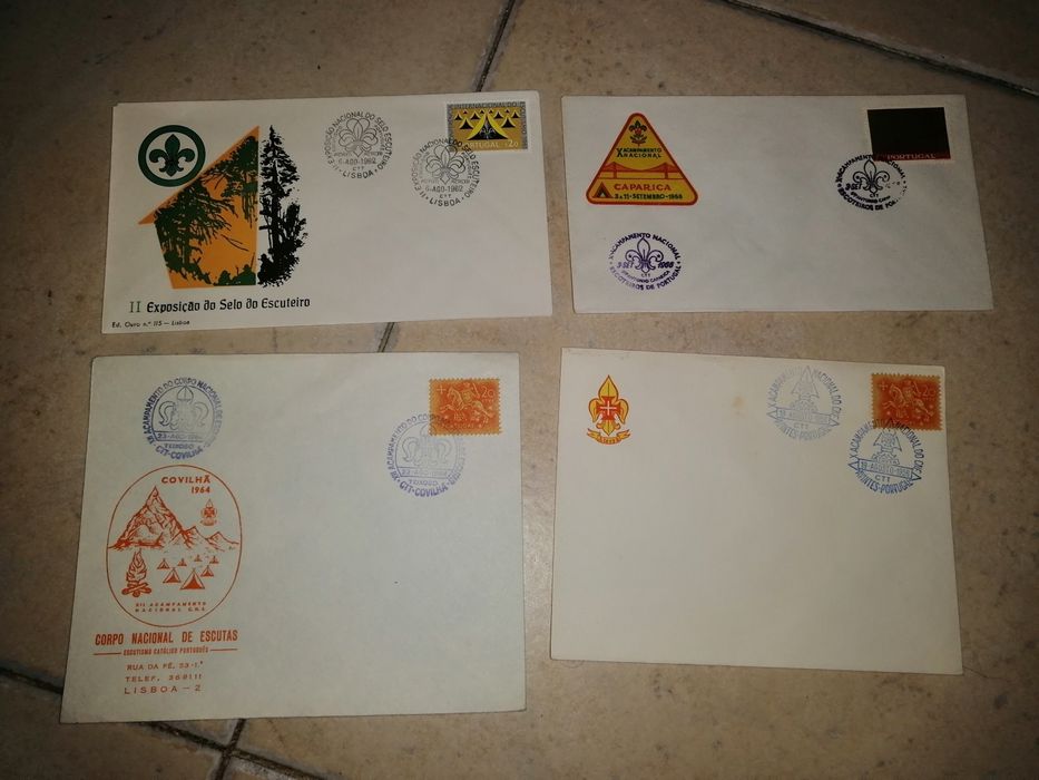 Envelopes antigos CTT Escutismo