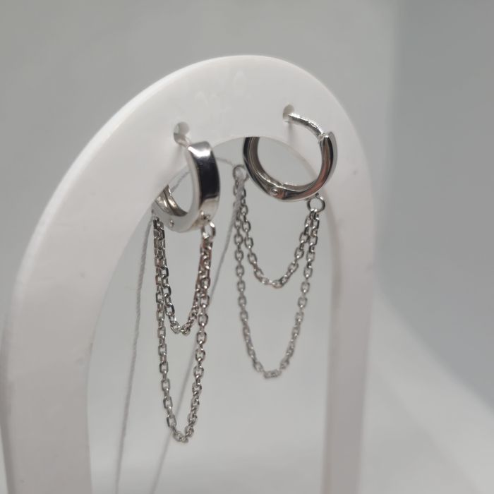 Сережки з білого золота. Нові. Бренд Танго.