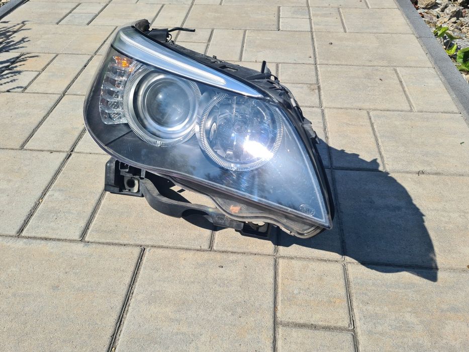 Przednia prawa lampa H7 BMW 5 E60 sedan E61 kombi po liftingu 2007-2012r