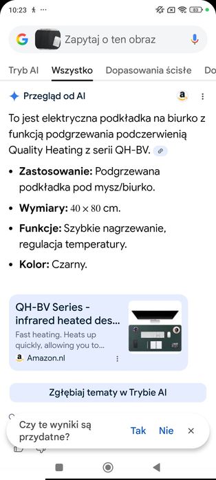 Nowa podgrzewana podkładka pod mysz/ biurko