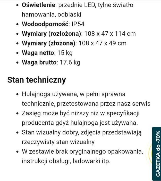 Hulajnoga elektryczna