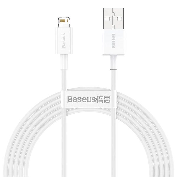 Baseus Superior kabel USB - Lightning 2,4A 2 m Biały (CALYS-C02)