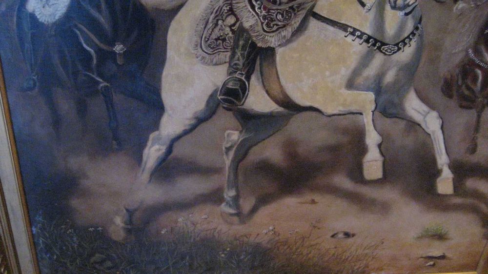 obraz olejny Wilhelm II cesarz  Niemiec