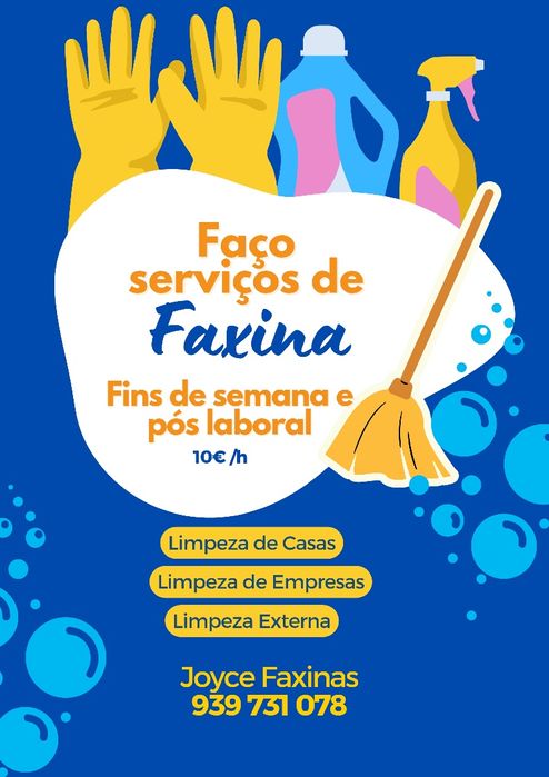 Serviço de faxina - Nazaré, Alcobaça e região