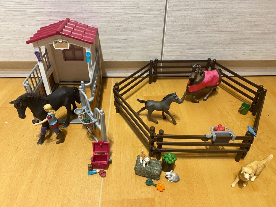 Schleich boks + zestaw z kalendarza adwentowego