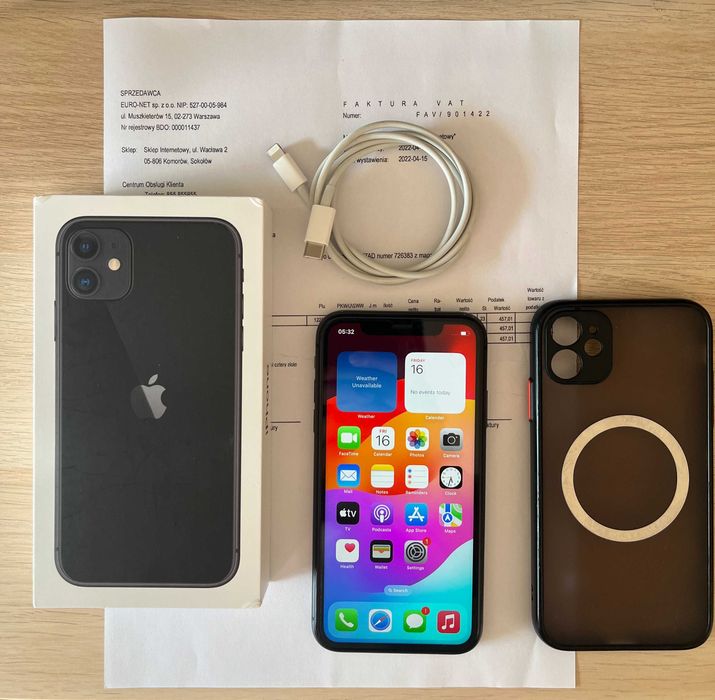 iPhone 11 64GB Czarny | Stan BARDZO DOBRY | Faktura RTV Euro AGD