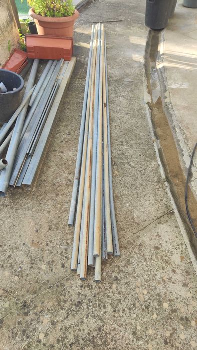 12 varas tubo 32mm furo 28mm com mais de 3,60mts galvanizado