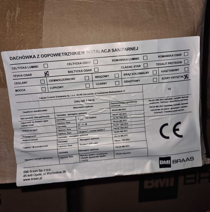 Solidna i wytrzymała dachówka sanitarna BRAAS