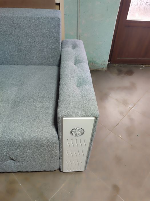 Диван євро книжка на  пружинному блоці і ламелях Розкриття на механізм