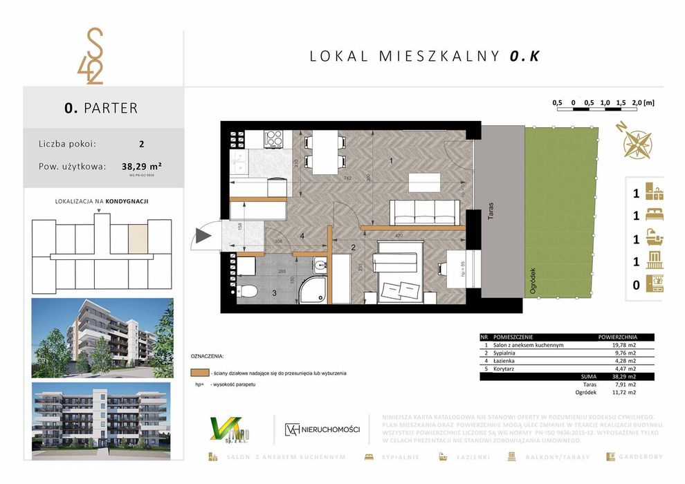 Szpitalna 42| Mieszkanie 0.K| Z Ogródkiem| Oferta Noworoczna !!!