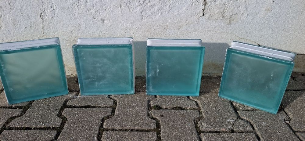 Tijolos de Vidro Turquesa