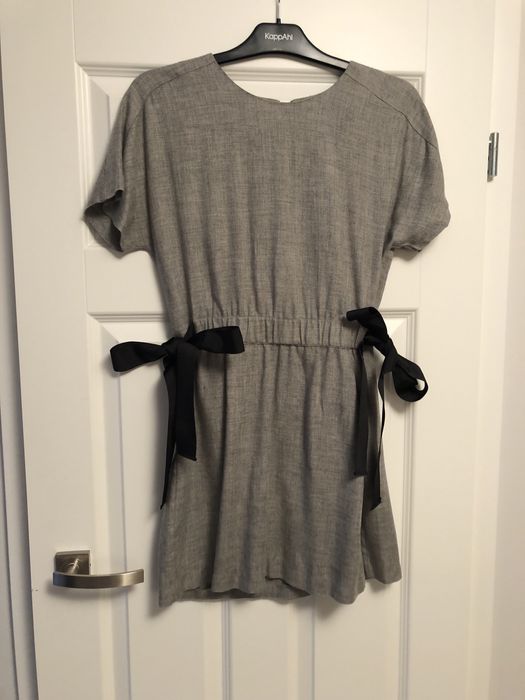 Sukienka ZARA lato szara czarna M