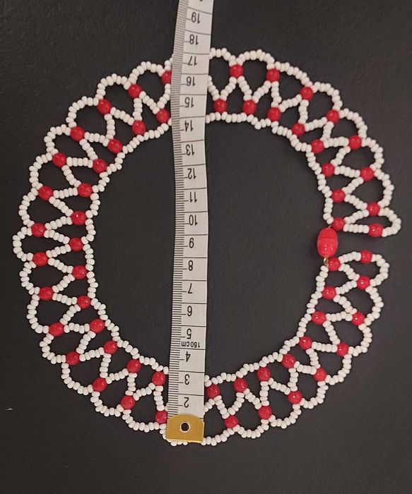 naszyjnik "kołnierzyk" z koralików