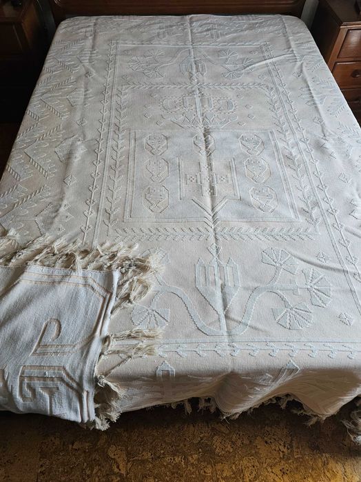 Colcha em Linho - ótimo estado