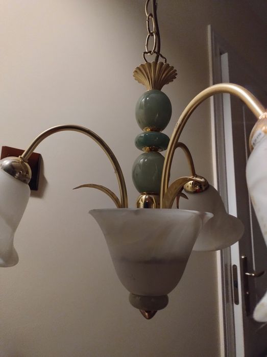 Lampa wisząca  szklane klosze