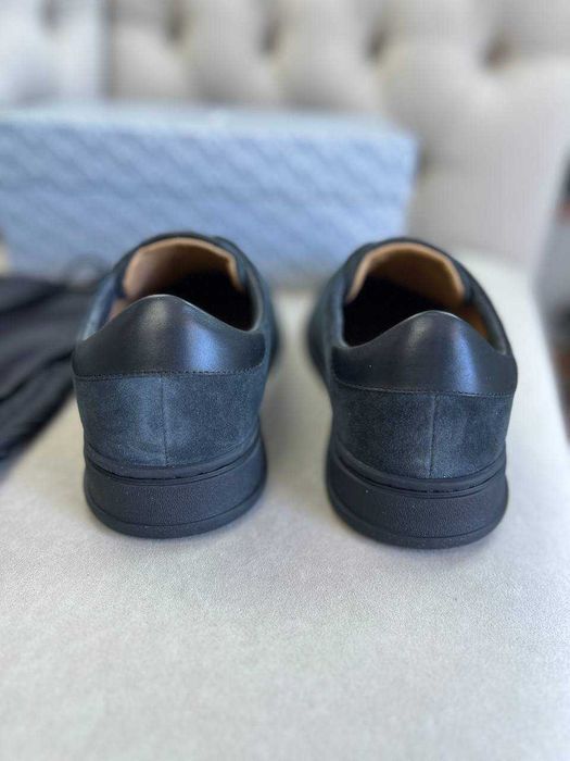 Мужские серые кроссовки Kiton замшевые кеды Китон ob426