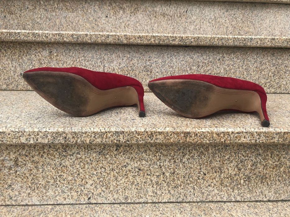 Sapatos salão/stiletos vermelhos, Novos