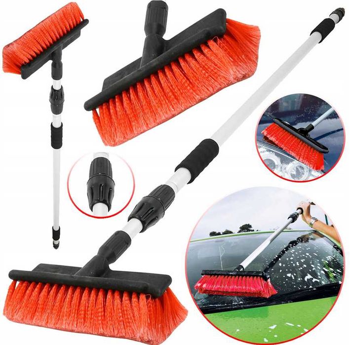 Szczotka Teleskopowa Do Mycia Samochodu Paneli 145-250cm VERKE