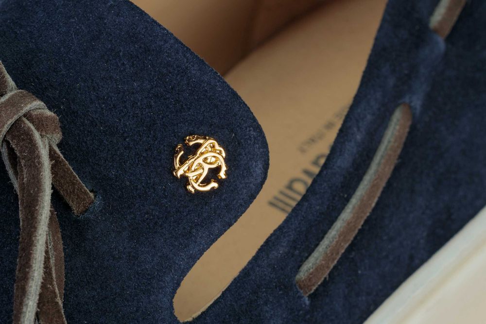 ROBERTO CAVALLI zamszowe mokasyny loafersy NOWOŚĆ ITALY