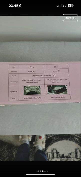 Lampa LED do paznokci