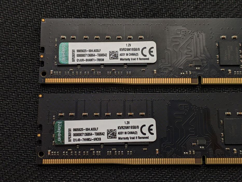 Kingston DDR4 16GB 2666 Mhz [8+8] CL19