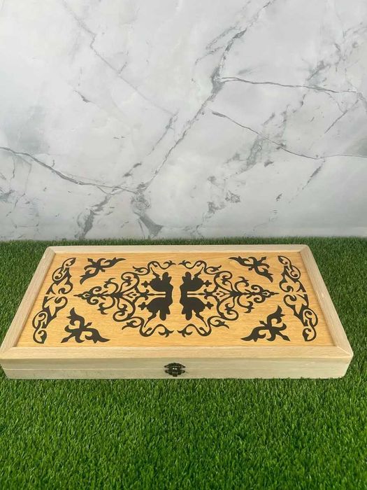 Нарды настольная игра из натурального дерева