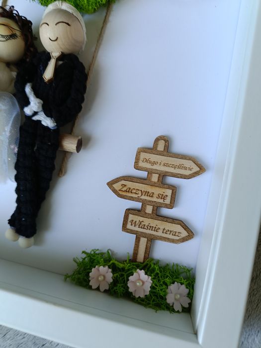 Ramka ślubna box plexi