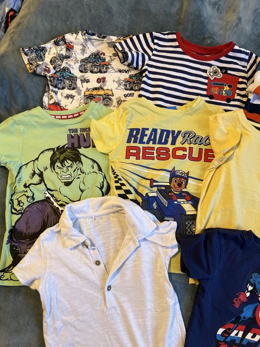 Комплект футболок для хлопчика 3-4 роки 104 см marvel, m&s, next, h&m