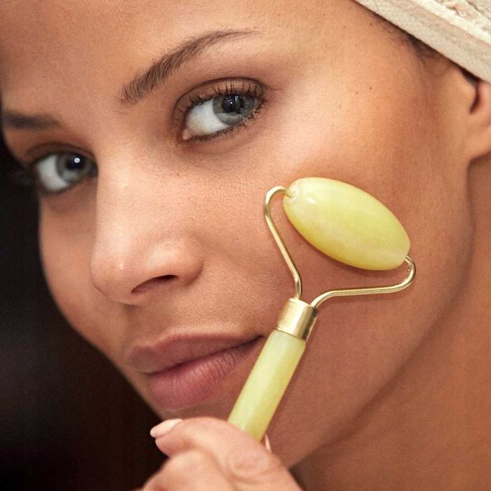 Masażer do TWARZY Z JADEITU Roller JADEITOWY WAŁEK Kamień Młodości