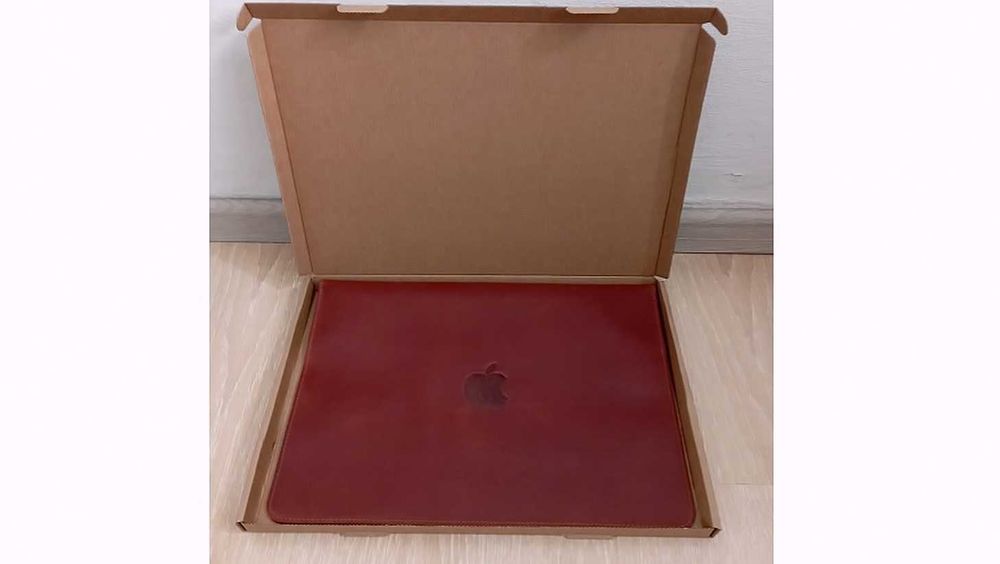 Чехол для MacBооk Air 13'' (с 2018 г.),Pro 13'' (с 2016 г.) кожанный