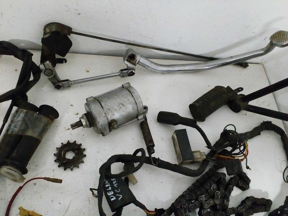 Daelim vc 125 custom części podnóżek przełącznik instalacja rozrusznik