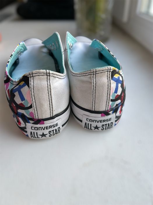 Білі низькі кеди converse all star
