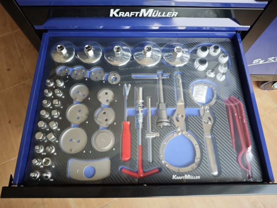 Carrinho de ferramentas Kraft Muller 7 gavetas 7 cheias XXL