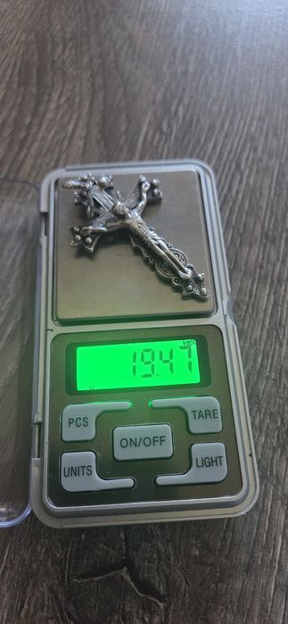 Серебряная цепочка с крестиком