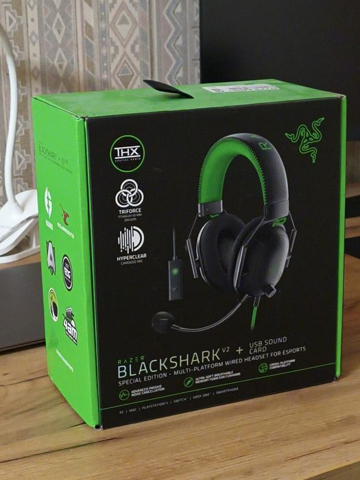Гарнитура/Наушники Razer Blackshark v2 special edition со звуковой картой