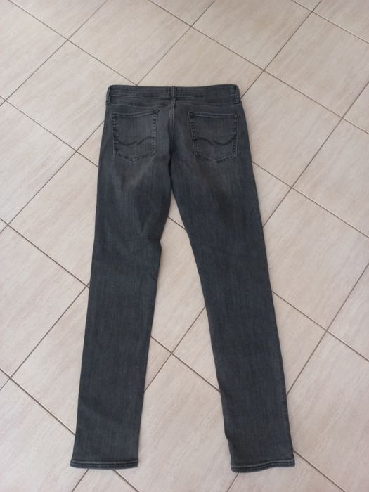 firmowe męskie spodnie jeans-JACK&JONES-33/34-L-elastyczne