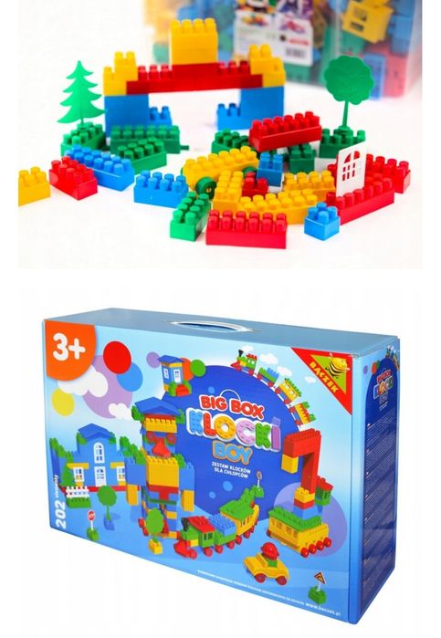 Klocki konstrukcyjne Bączek 202 elementów