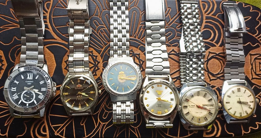Seiko / Orient / Slava / Raketa / Casio — винтажная коллекция часов