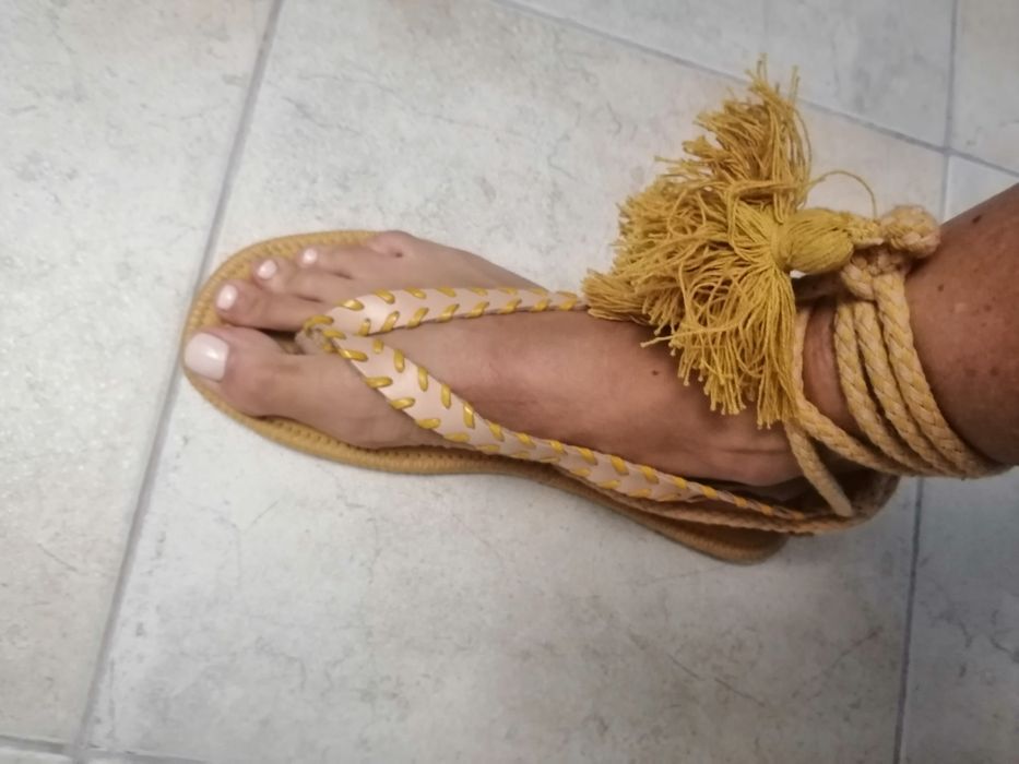 Sandały zara boho