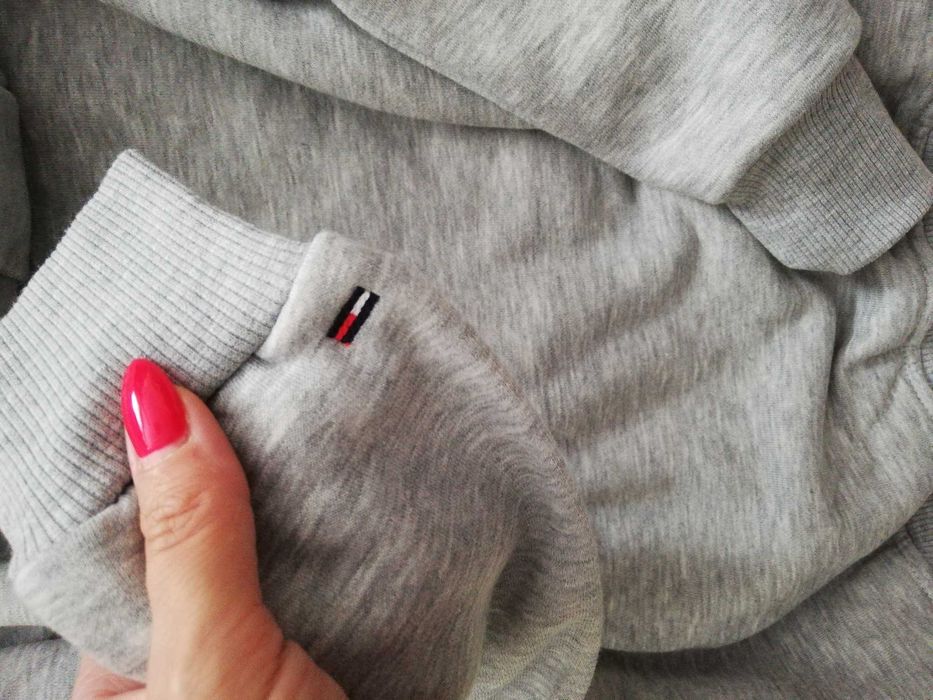 bluza Tommy Hilfiger S 36 M 38 szara bluza z kapturem M 38 Tommy