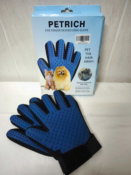 Luva para escovar animais
