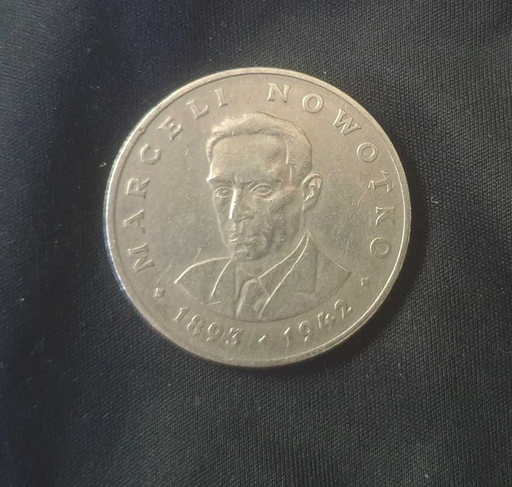 Moneta 20 złotych z 1974 r. PRL Marceli Nowotko